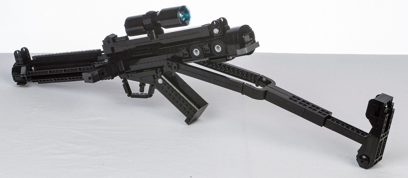 Illustration for article titled The Iconic Star Wars Stormtrooper Blaster Flawlessly Recreated in Lego